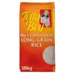 Tolly boy easy cook long grain rice (10kg)