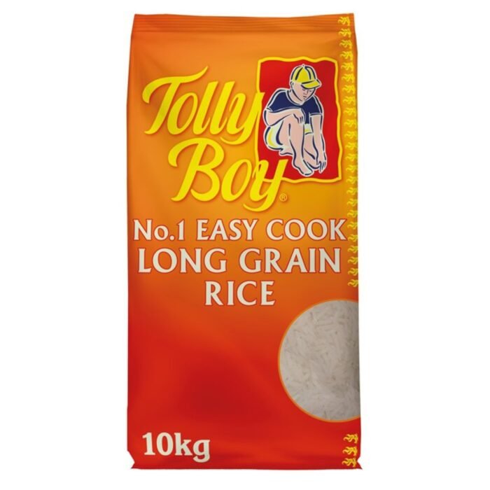Tolly boy easy cook long grain rice (10kg) - Image 1